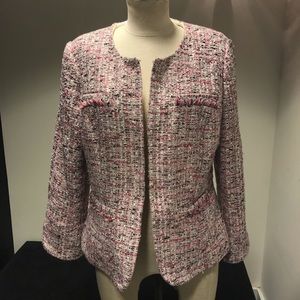 Pink silver tweed jacket